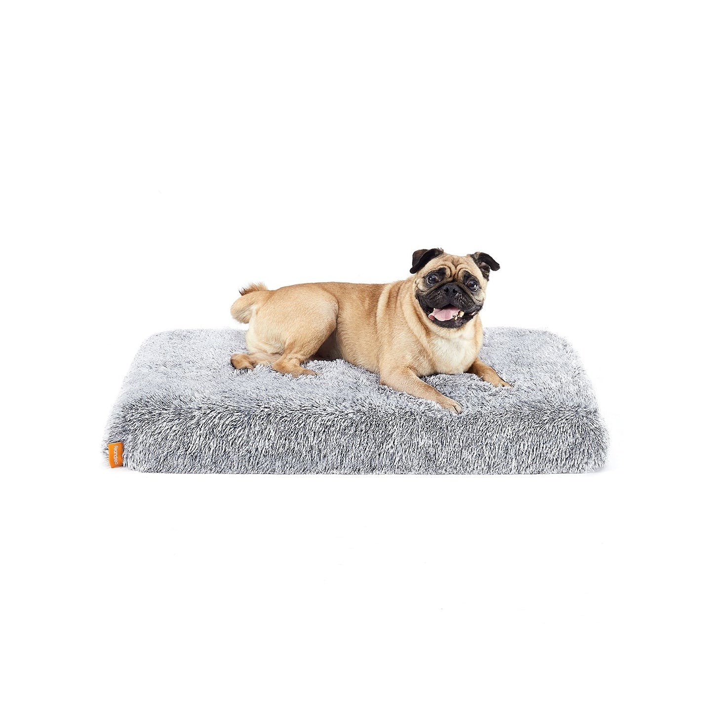 Dog Bed - Egg Crate Foam - Grey Ombré - Removable Washable Cover 80 x 50 x 8 cm