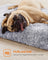Dog Bed - Egg Crate Foam - Grey Ombré - Removable Washable Cover 80 x 50 x 8 cm