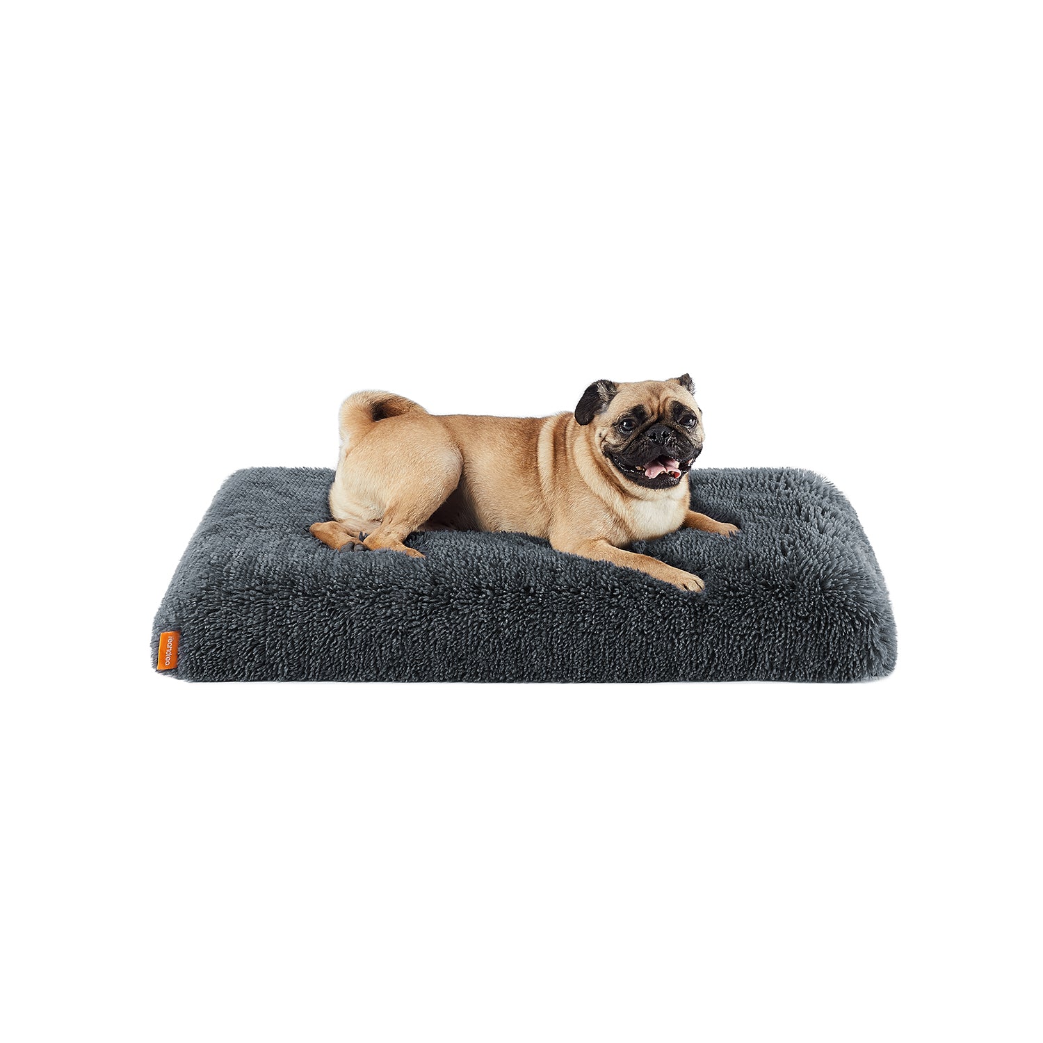 Dog Bed - Egg Crate Foam - Grey Ombré - Removable Washable Cover 80 x 50 x 8 cm