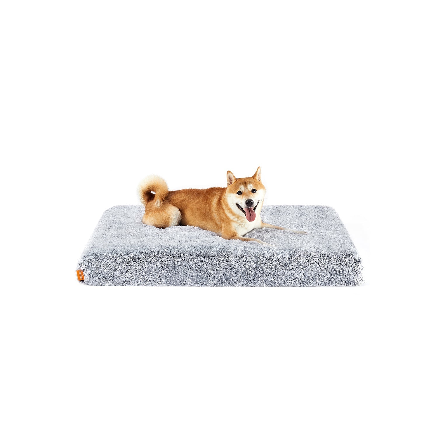 Dog Bed - Egg Crate Foam - Grey Ombré - Removable Washable Cover