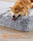 Dog Bed - Egg Crate Foam - Grey Ombré - Removable Washable Cover