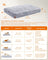 Dog Bed - Egg Crate Foam - Grey Ombré - Removable Washable Cover