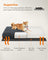 Fluffy Dog Bed - Egg Crate Foam - Dark Grey - Removable Washable Cover 110 x 73 x 10 cm