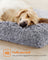Dog Bed - Egg Crate Foam - Grey Ombré - Fluffy with Removable Washable Cover