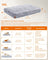 Dog Bed - Egg Crate Foam - Grey Ombré - Fluffy with Removable Washable Cover