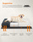 Dog Bed - Egg Crate Foam - Dark Grey - Fluffy Mattress with Removable Washable Cover