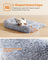 Dog Sofa Bed - Fabric - Grey Ombré - Calming Design for Large Dogs