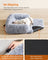 Dog Sofa Bed - Fabric - Grey Ombré - Calming Design for Large Dogs
