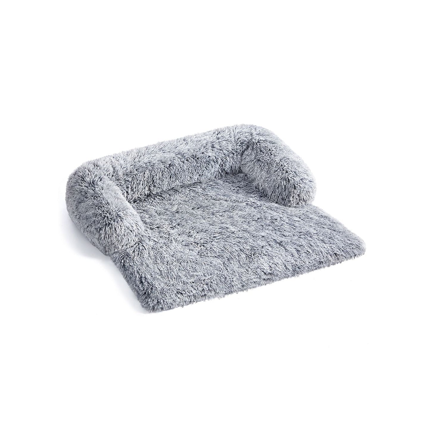Dog Sofa Bed - Plush Fabric - Grey Ombré - Calming XXL Design