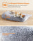 Dog Sofa Bed - Plush Fabric - Grey Ombré - Calming XXL Design
