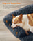 Dog Sofa Bed - Plush Fabric - Dark Grey - Calming Design for Large Dogs