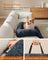 Dog Sofa Bed - Plush Fabric - Dark Grey - Calming Design for Large Dogs