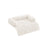 Dog Sofa Bed - Fabric - Cloud White - Calming Design for Medium Dogs
