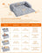 Dog Sofa Bed - Fabric - Grey Ombré - XXL