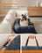 Dog Sofa Bed - Dark Grey - Faux Fur
