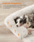 Dog Sofa Bed - Fabric - Cloud White - Fluffy Calming Design for Medium Dogs