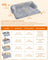 Dog Sofa Bed - Fabric - Grey - Calming Design for Large Dogs