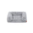 Dog Bed - Egg Crate Foam - Soft Grey - Removable Washable Cover