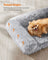 Dog Bed - Egg Crate Foam - Soft Grey - Removable Washable Cover