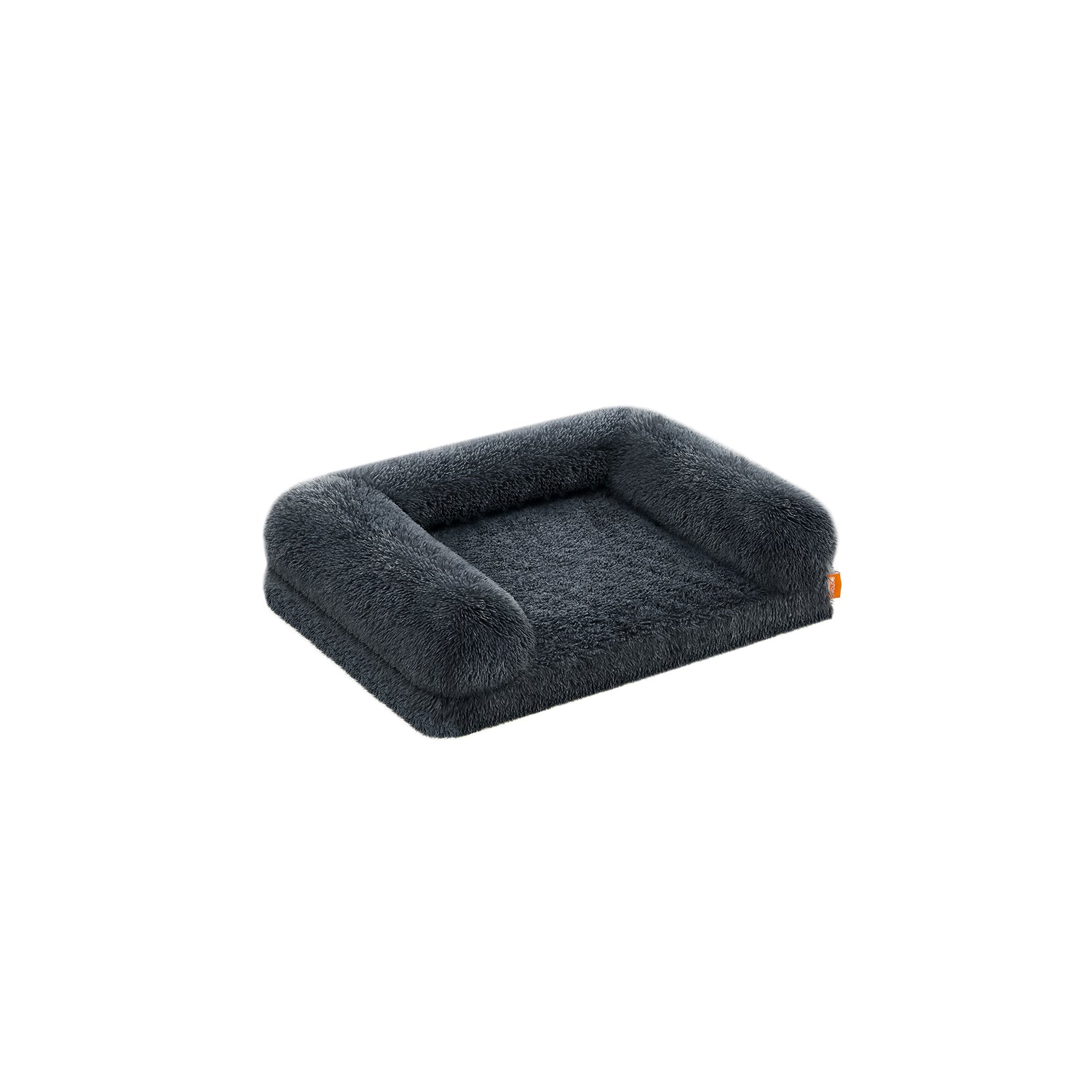 Medium Dog Bed - Egg Crate Foam - Dark Grey - Removable Washable Cover