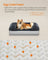 Medium Dog Bed - Egg Crate Foam - Dark Grey - Removable Washable Cover
