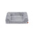 Dog Bed - Egg Crate Foam - Soft Grey - Removable Washable Cover