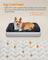 Large Dog Sofa Bed - Egg Crate Foam - Dark Grey - Removable Washable Cover