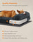 Large Dog Sofa Bed - Egg Crate Foam - Dark Grey - Removable Washable Cover