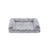 Dog Bed - Egg Crate Foam - Soft Grey - Removable Washable Cover