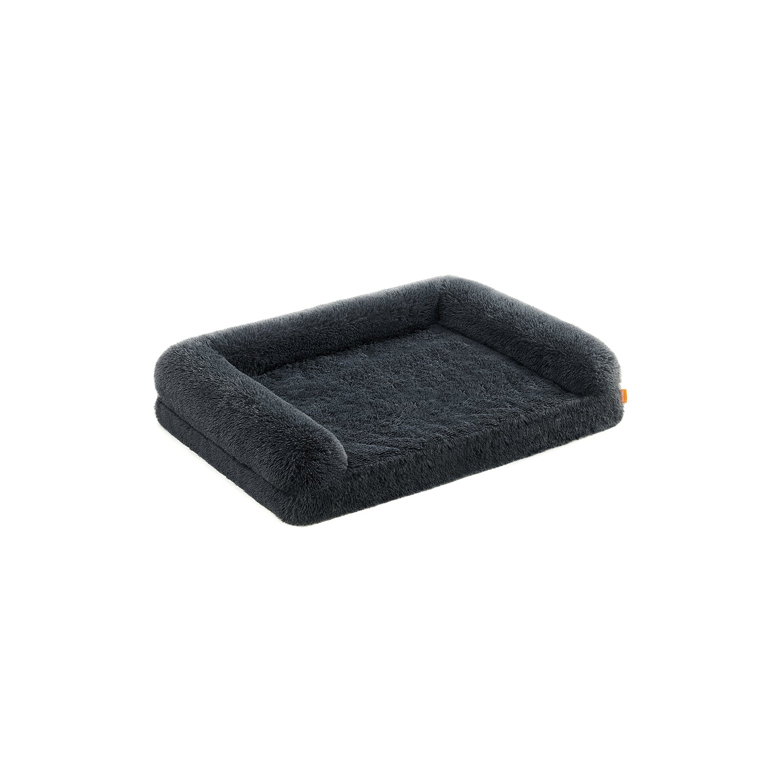 Dog Sofa Bed - Egg Crate Foam - Dark Grey - XL Size for Medium and Large Dogs