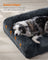 Dog Sofa Bed - Egg Crate Foam - Dark Grey - XL Size for Medium and Large Dogs