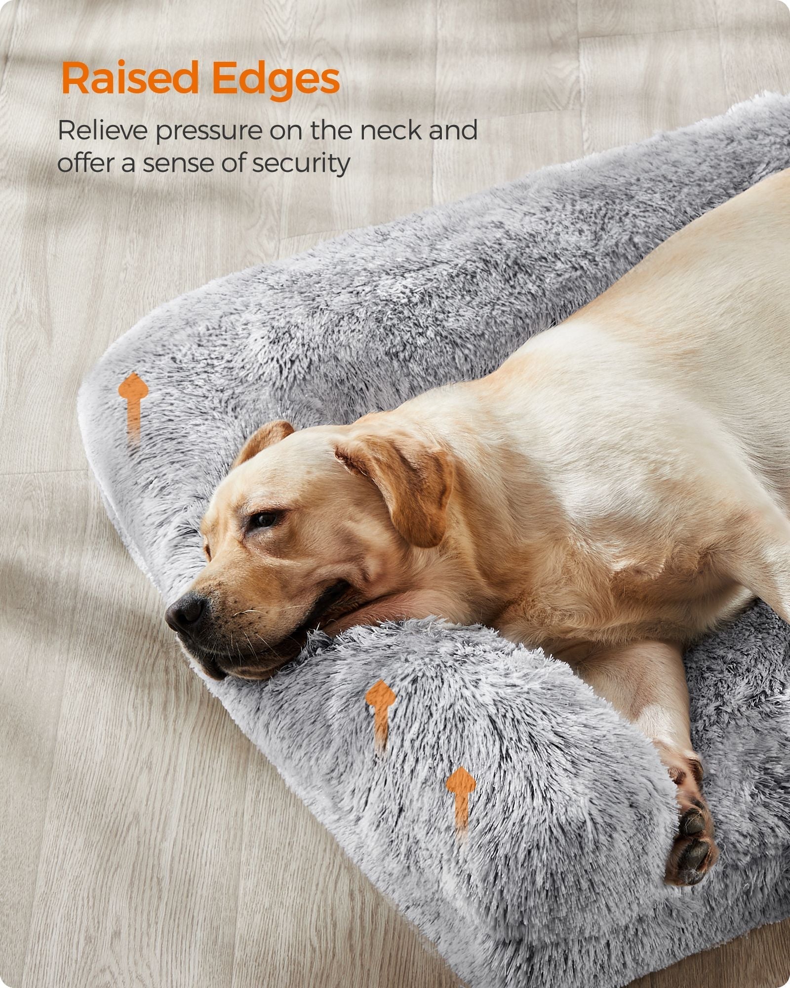XXL Orthopedic Dog Sofa Bed - Egg Crate Foam - Neutral Color