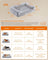 XXL Orthopedic Dog Sofa Bed - Egg Crate Foam - Neutral Color