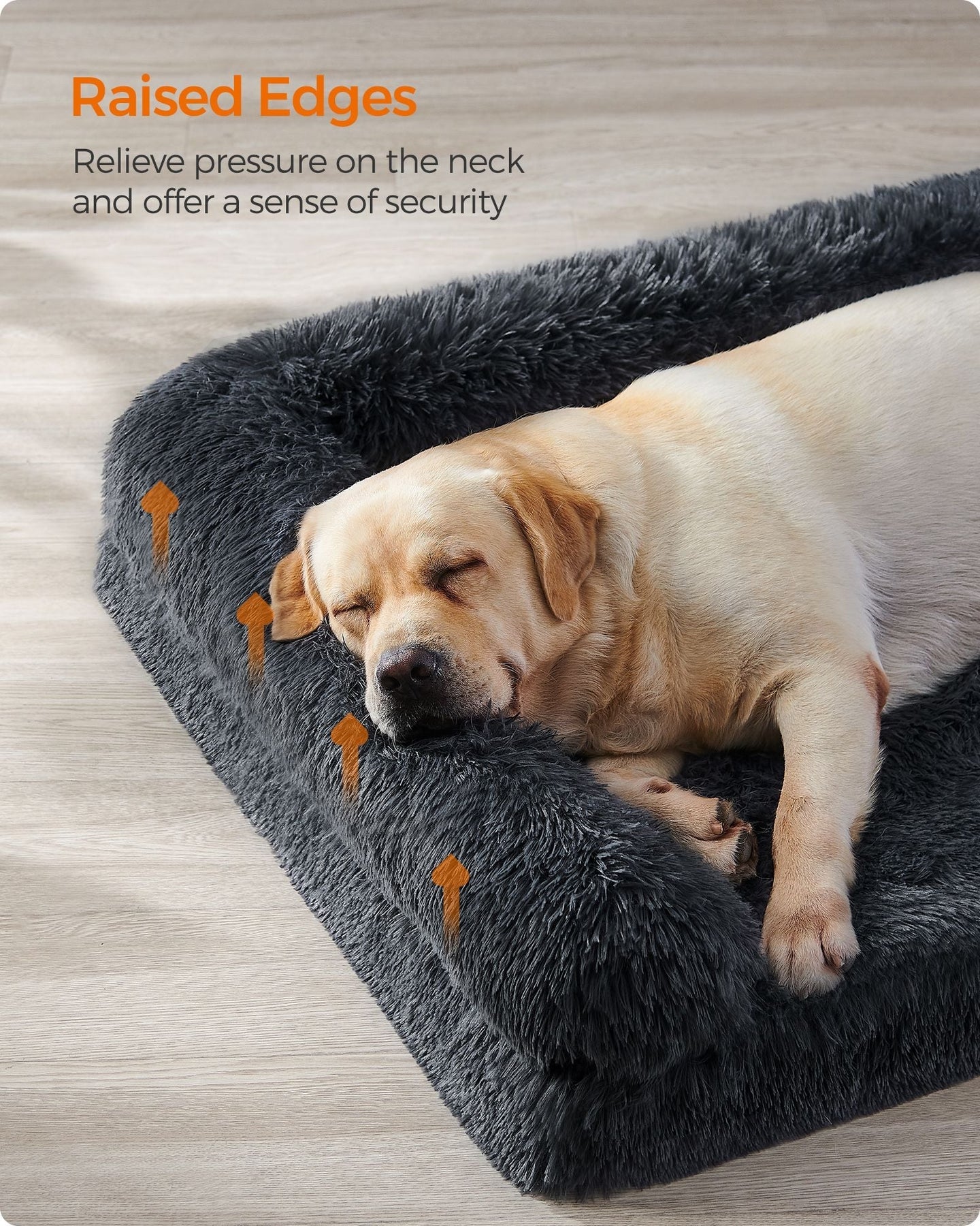 Dog Sofa Bed - Foam - Dark Grey - XXL for Large Dogs