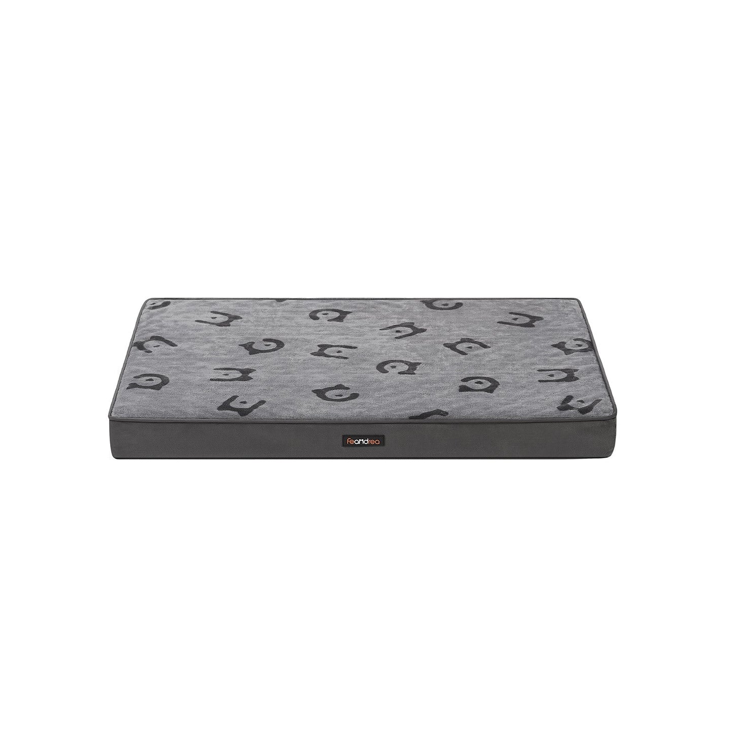 Orthopedic Dog Bed - Egg Crate Foam - Dove Grey - Washable with Waterproof Cover