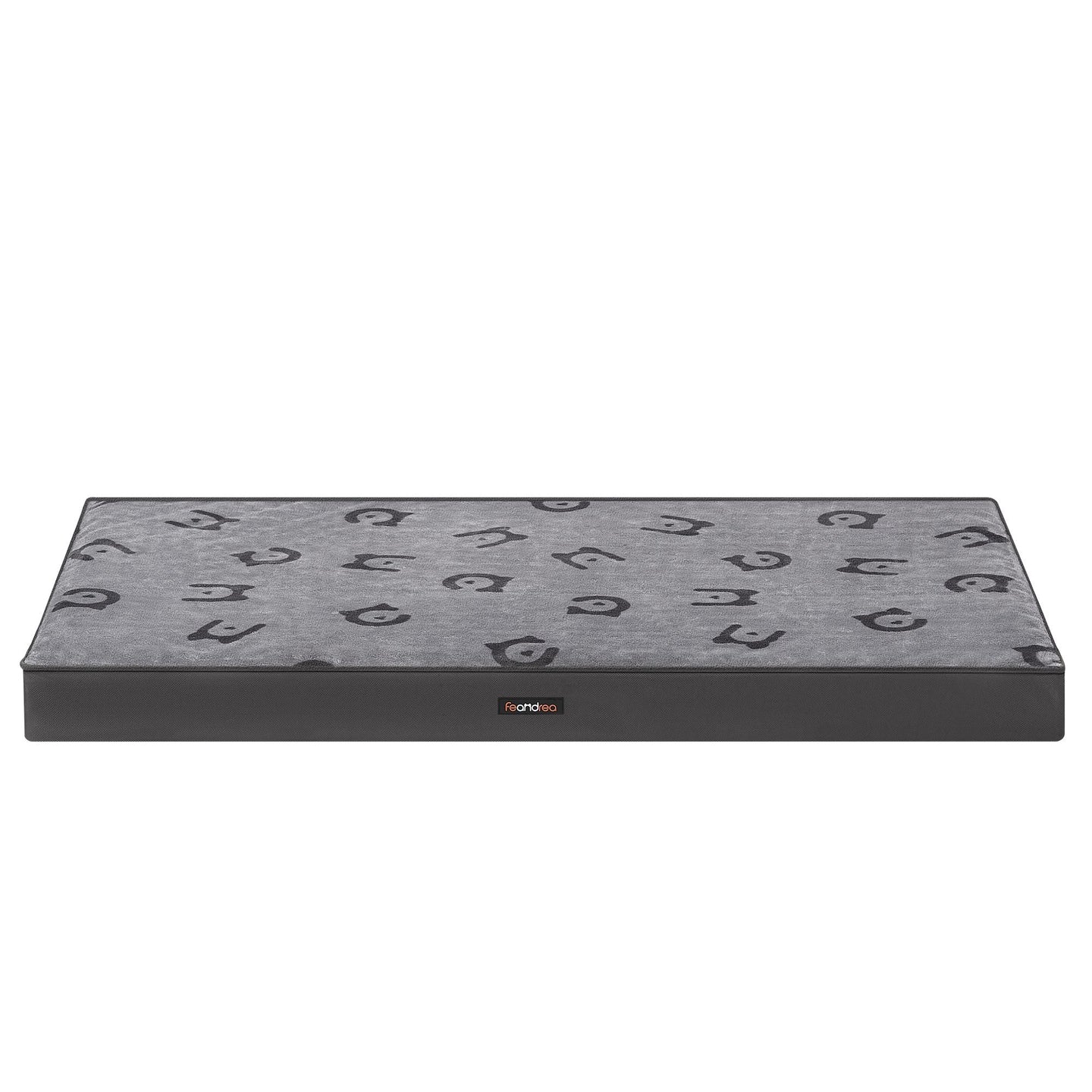 XXL Orthopedic Dog Bed - Egg Crate Foam - Dove Grey - Waterproof Removable Cover