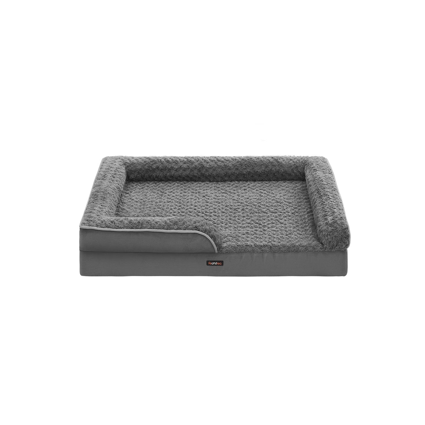 Orthopedic Dog Bed - Memory Foam - Slate Grey - Removable Washable Cover