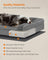 Orthopedic Dog Bed - Memory Foam - Slate Grey - Removable Washable Cover