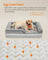 Orthopedic Dog Bed - Memory Foam - Dove Grey - Removable Washable Cover and Waterproof Liner