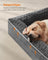 Orthopedic Dog Bed - Memory Foam - Slate Grey - Removable Washable Cover