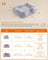 Dog Bed - Grey Ombré - Soft Padding