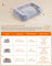 Dog Bed - Fabric - Grey Ombré - Soft Padding with Raised Edges and Removable Cover
