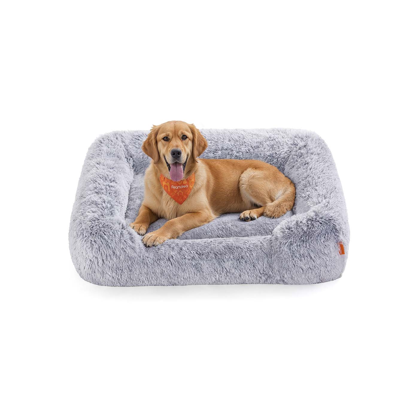 Dog Sofa Bed - Grey Ombré - Soft Padding