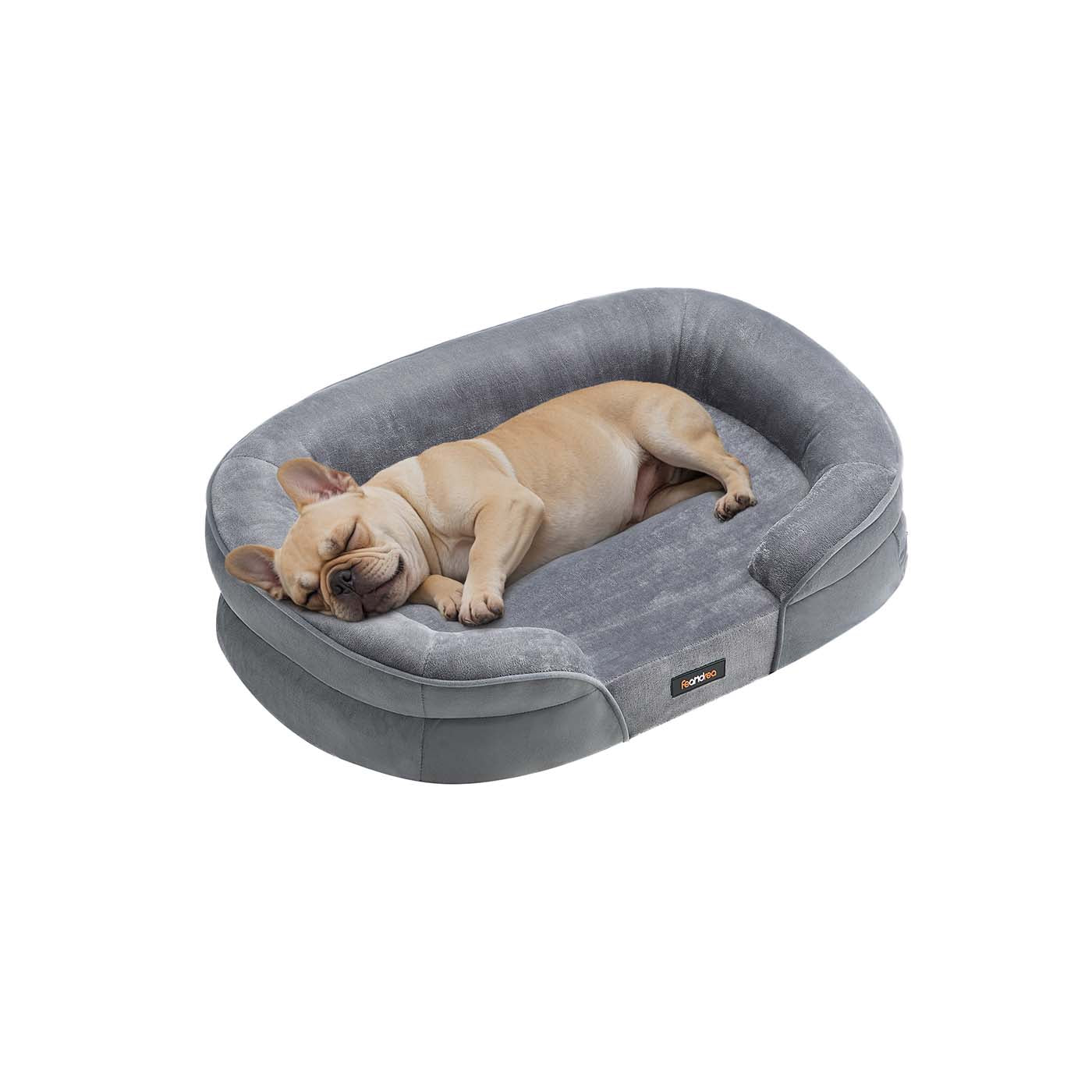 Orthopaedic Dog Sofa - Egg Crate Foam - Light Grey - Waterproof and Machine Washable