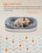 Orthopaedic Dog Sofa - Egg Crate Foam - Light Grey - Waterproof and Machine Washable