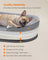 Orthopaedic Dog Sofa - Egg Crate Foam - Light Grey - Waterproof and Machine Washable