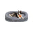 Orthopaedic Dog Sofa - Egg Crate Foam - Light Grey - Removable Cover and Non-Slip Design