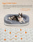 Orthopaedic Dog Sofa - Egg Crate Foam - Light Grey - Removable Cover and Non-Slip Design