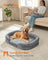 Orthopaedic Dog Sofa - Egg Crate Foam - Light Grey - Waterproof