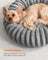 Small Dog & Cat Bed - Dove Grey - Soft Padding